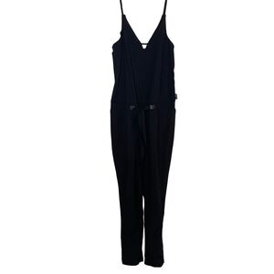Fabletics Womens Parker Jumpsuit Black Sleeveless Small‎ Athleisure Comfort Chic